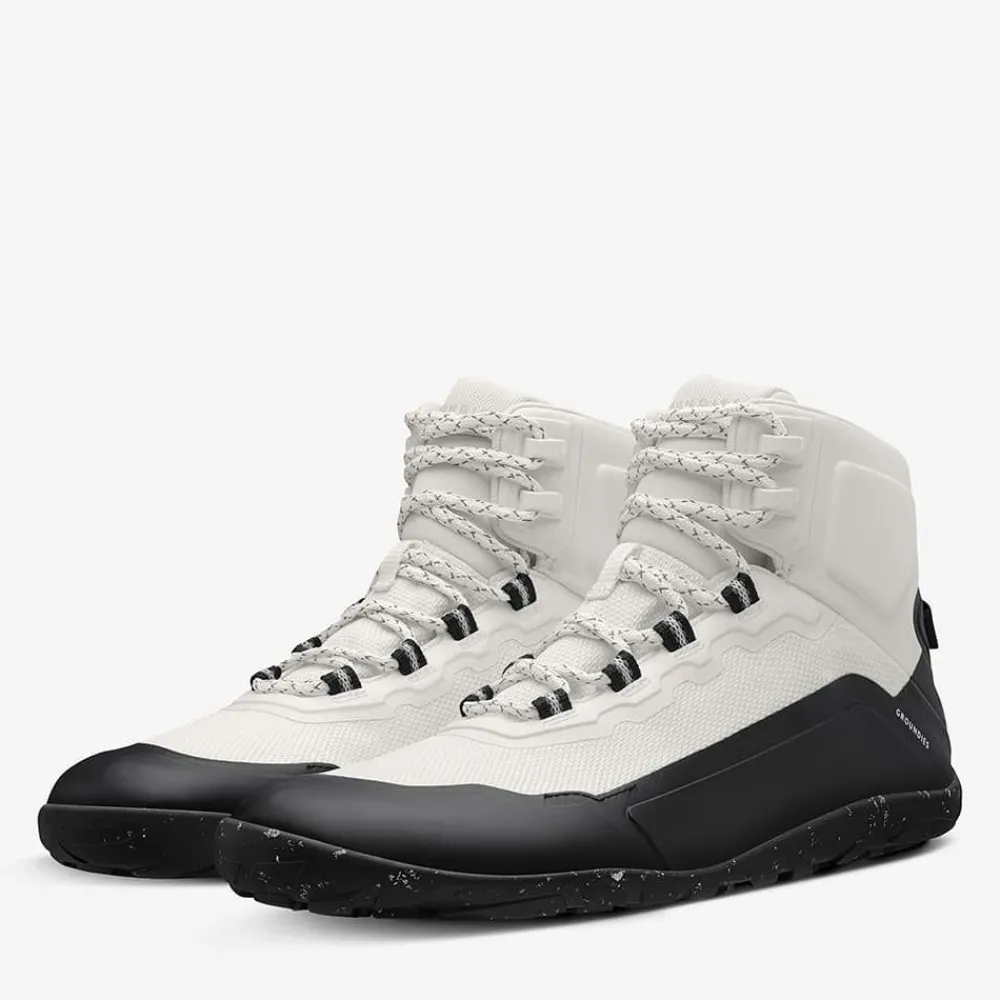 Groundies Vegan|® All Terrain High Women Off-White/Schwarz