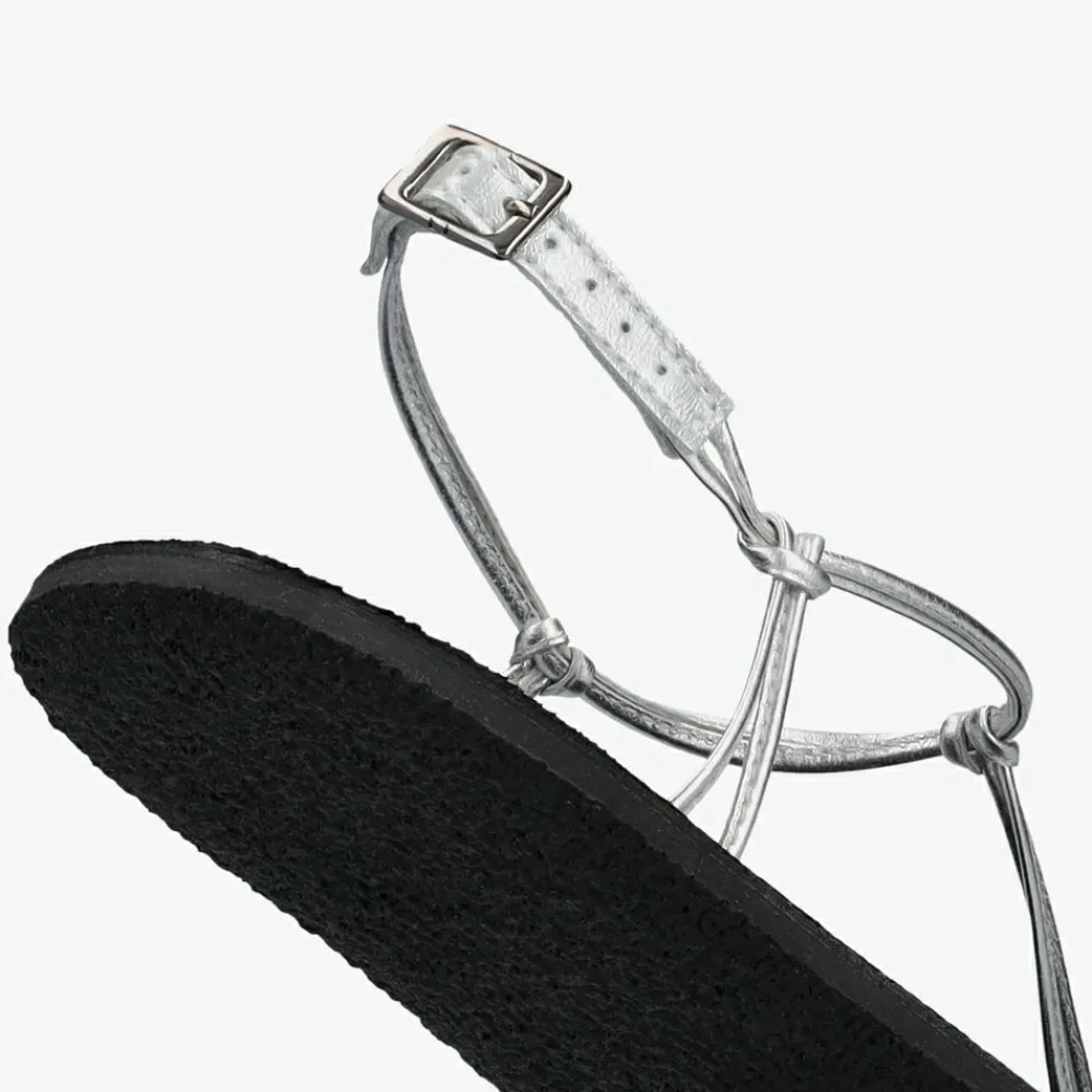 Groundies Sandalen|® Amalfi Women Schwarz/Silber