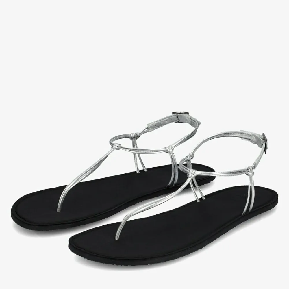 Groundies Sandalen|® Amalfi Women Schwarz/Silber
