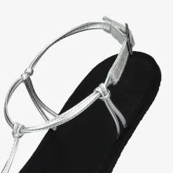 Groundies Sandalen|® Amalfi Women Schwarz/Silber