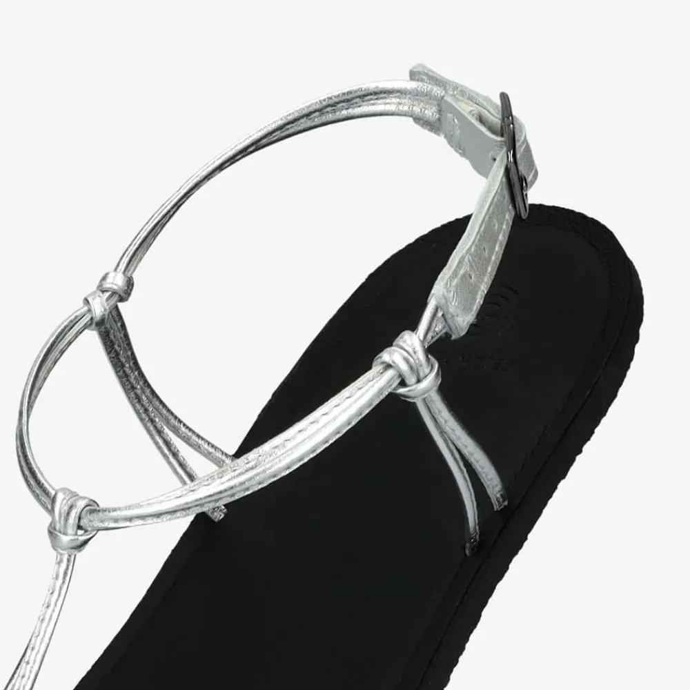 Groundies Sandalen|® Amalfi Women Schwarz/Silber