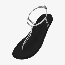 Groundies Sandalen|® Amalfi Women Schwarz/Silber