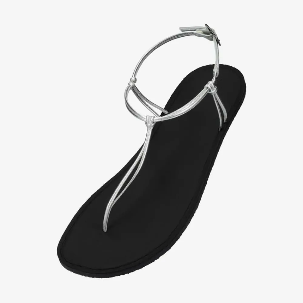 Groundies Sandalen|® Amalfi Women Schwarz/Silber