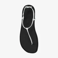 Groundies Sandalen|® Amalfi Women Schwarz/Silber