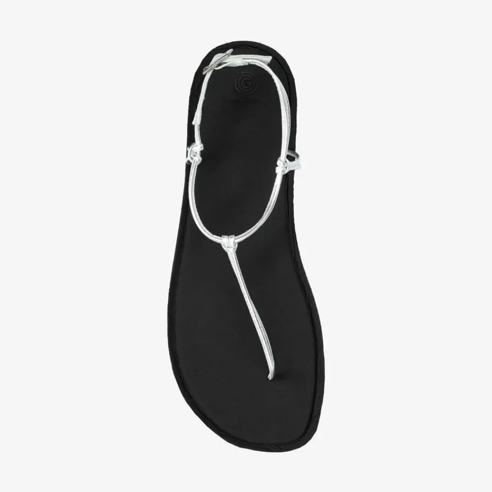 Groundies Sandalen|® Amalfi Women Schwarz/Silber