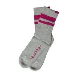 Groundies Zubehör|® Anatomische Socken Grau/Pink