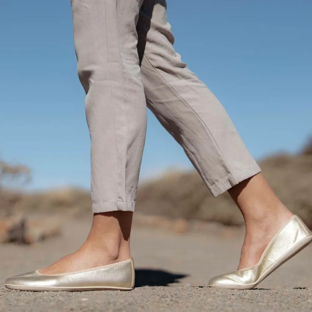 Groundies Ballerinas|® Lily Classic Women Metallic Champagne