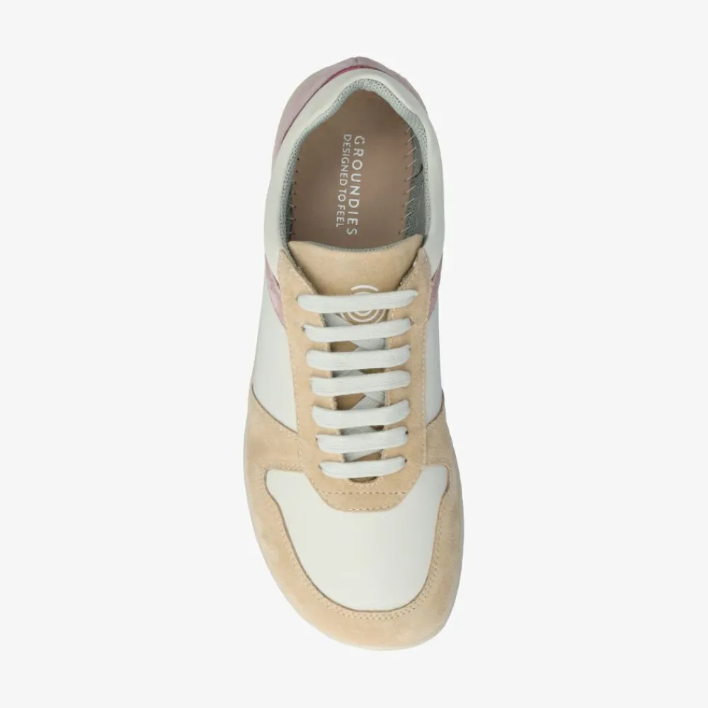 Groundies Sneaker|® Orlando Women Off-White/Beige/Pink